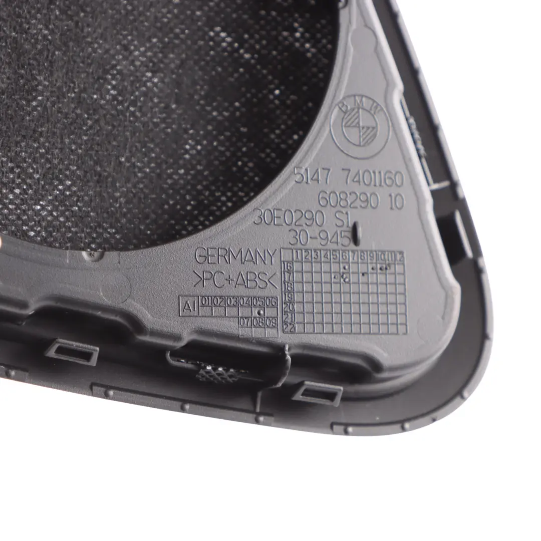 Pillar Harman Kardon Speaker Cover Trim Right O/S 7401160 to BMW G32 GT Rear with Part number 7445478 BMW G32 GT Rear Pillar Harman Kardon Speaker Cover Trim Right O/S 7401160 - SKU 7445478 - Part number 7445478
