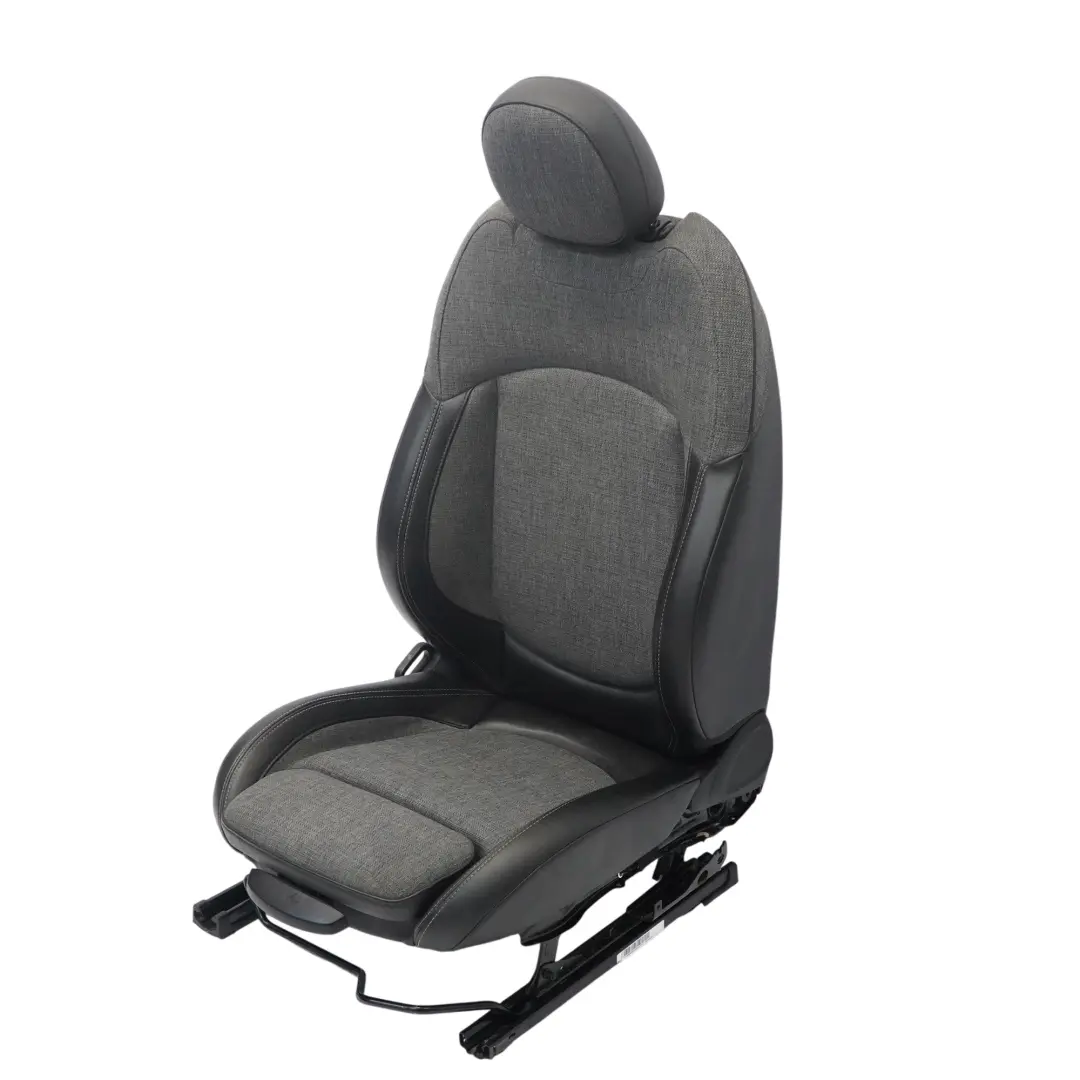 Front Right O/S Heated Half Leather Carbon Black to Mini Countryman F60 Sport Seat with Part number 7406880 Mini Countryman F60 Sport Seat Front Right O/S Heated Half Leather Carbon Black - SKU 7406880-1 - Part number 7406880