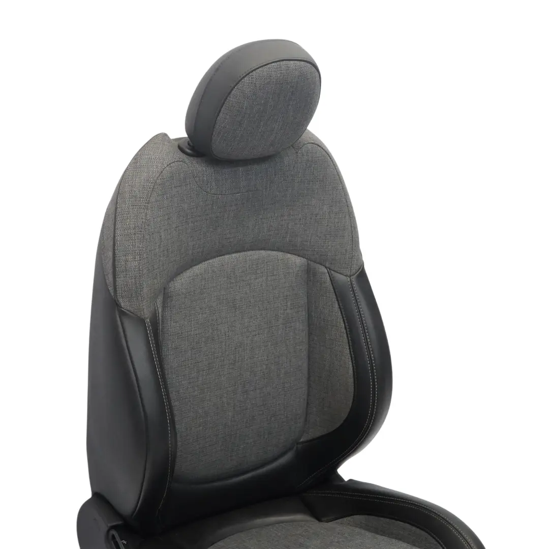 Front Right O/S Heated Half Leather Carbon Black to Mini Countryman F60 Sport Seat with Part number 7406880 Mini Countryman F60 Sport Seat Front Right O/S Heated Half Leather Carbon Black - SKU 7406880-1 - Part number 7406880