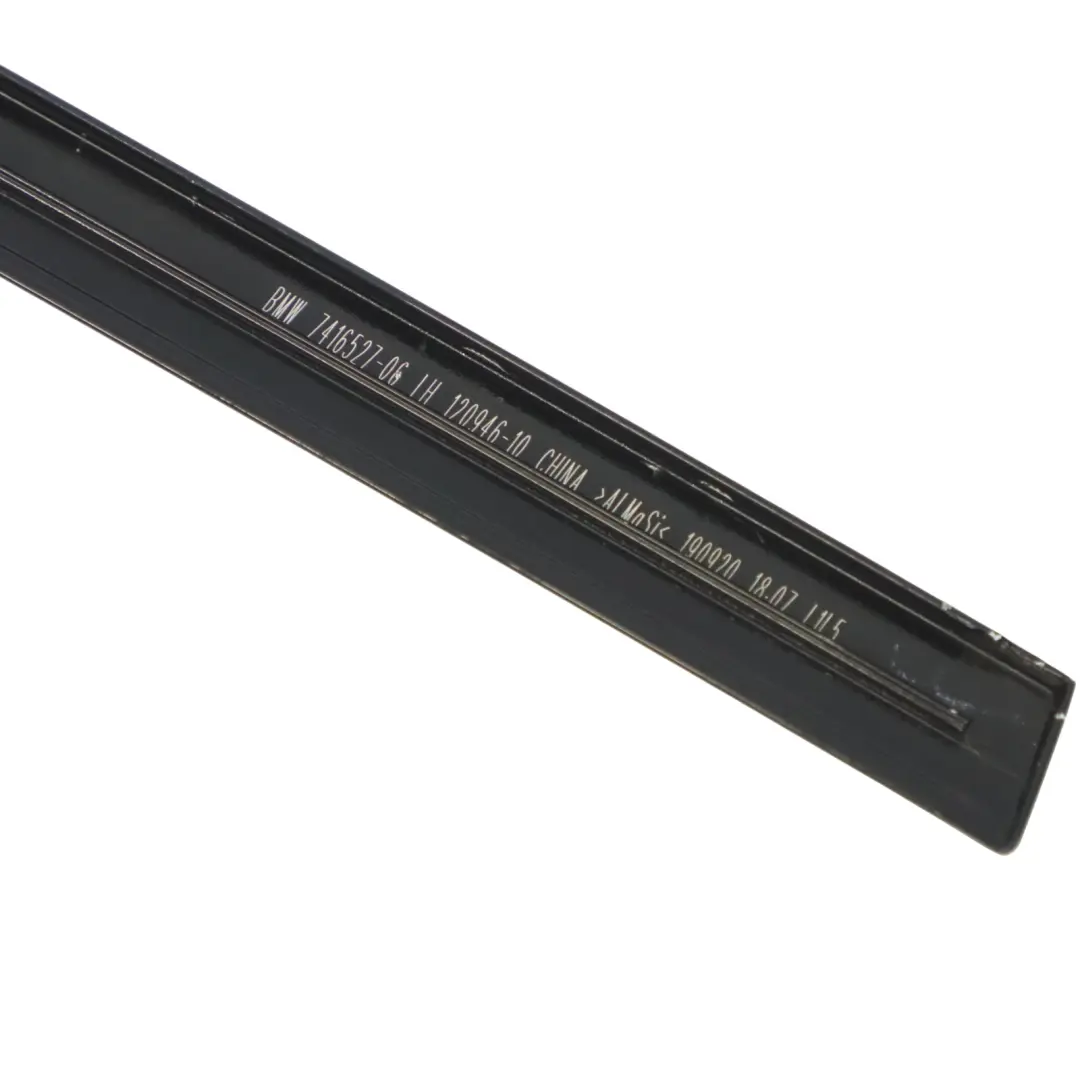 BMW X4 G02 F98 Ventana Marco Tapa Tira Puerta Trasera Izquierda Negro Brillante - SKU 7416527 - Número de pieza 7416527
