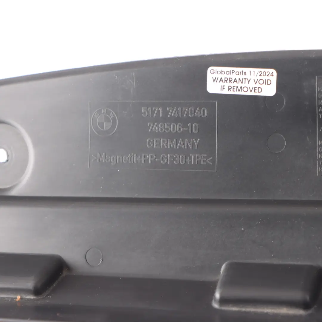 BMW G32 Bulkhead Front Engine Bay Top Upper Section Plastic Trim Panel - SKU 7417040 - Part number 7417040