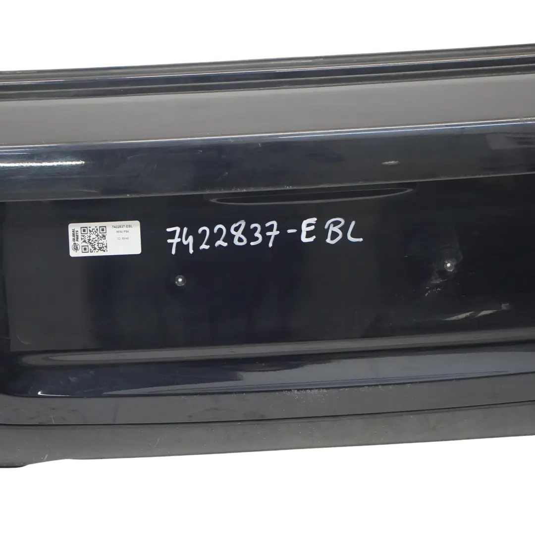 Bumper Trim Panel PDC Enigmatic Black Metallic - C3Y to Mini Clubman F54 Rear with Part number 7422837 Mini Clubman F54 Rear Bumper Trim Panel PDC Enigmatic Black Metallic - C3Y - SKU 7422837-EBL - Part number 7422837