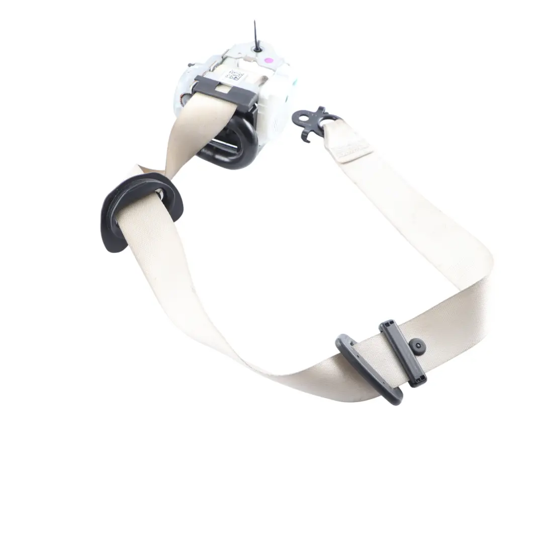 Belt BMW G30 G31 G32 Upper Seatbelt Front Right O/S Elfenbeinweiss to Seat with Part number 7430072 Seat Belt BMW G30 G31 G32 Upper Seatbelt Front Right O/S Elfenbeinweiss - SKU 7430072 - Part number 7430072