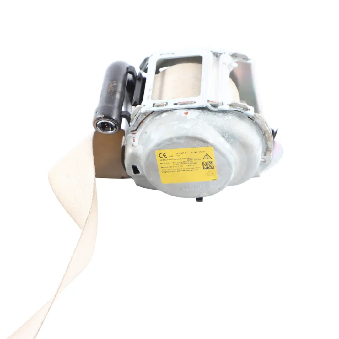 Belt BMW G30 G31 G32 Upper Seatbelt Front Right O/S Elfenbeinweiss to Seat with Part number 7430072 Seat Belt BMW G30 G31 G32 Upper Seatbelt Front Right O/S Elfenbeinweiss - SKU 7430072 - Part number 7430072