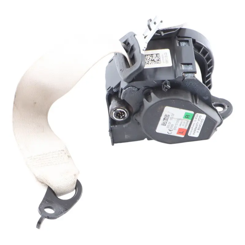 Cintura Sicurezza Posteriore Sinistra Destra Elfenbein Weiss per BMW G32 GT con numero di parte 7431249 BMW G32 GT Cintura Sicurezza Posteriore Sinistra Destra Elfenbein Weiss - SKU 7431249 - Numero di parte 7431249