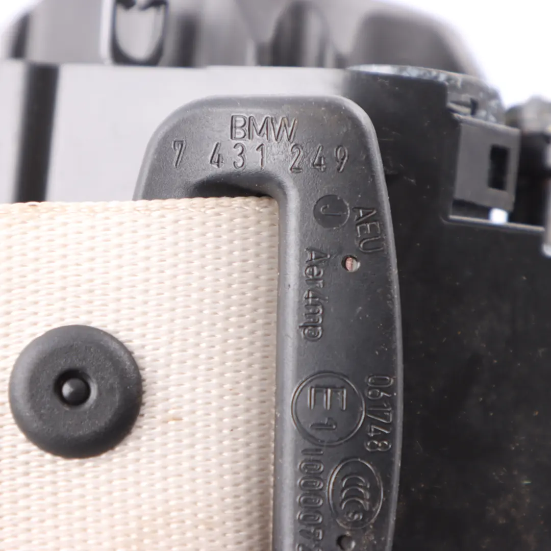 Sicherheitsgurt Hinten Links Rechts Elfenbein Weiss für BMW G32 GT mit Teilenummer 7431249 BMW G32 GT Sicherheitsgurt Hinten Links Rechts Elfenbein Weiss - SKU 7431249 - Teilenummer 7431249