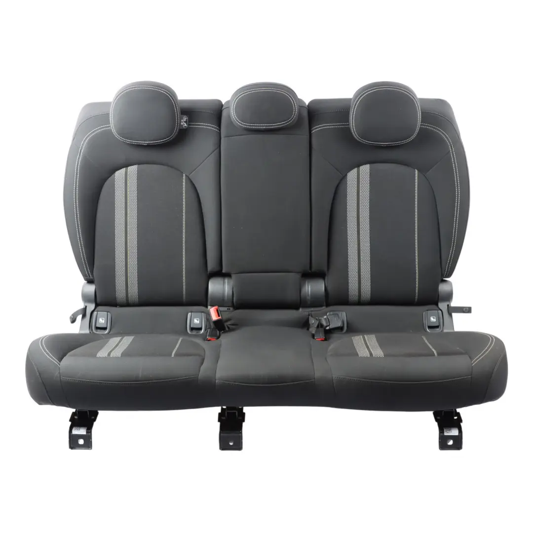 Bench Seat Cloth Fabric Double Stripe Carbon Black to Mini Countryman F60 Rear with Part number 7433571 Mini Countryman F60 Rear Bench Seat Cloth Fabric Double Stripe Carbon Black - SKU 7433571 - Part number 7433571