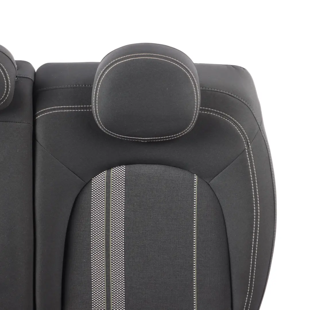 Bench Seat Cloth Fabric Double Stripe Carbon Black to Mini Countryman F60 Rear with Part number 7433571 Mini Countryman F60 Rear Bench Seat Cloth Fabric Double Stripe Carbon Black - SKU 7433571 - Part number 7433571