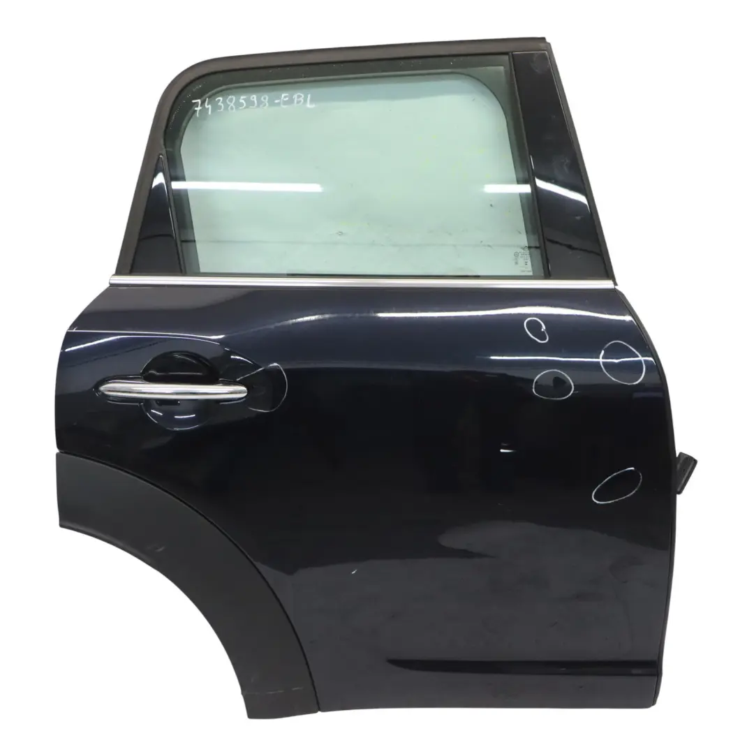 Porta posteriore destra Enigmatic Black Metallic - C3Y per Mini F60 Countryman con numero di parte 7438598 Mini F60 Countryman Porta posteriore destra Enigmatic Black Metallic - C3Y - SKU 7438598-EBL - Numero di parte 7438598