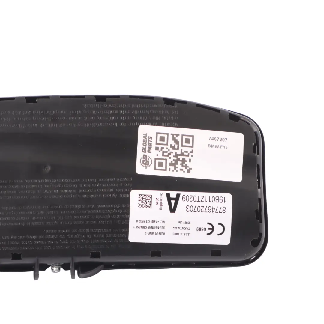 BMW X5 F15 X6 F16 Modulo aria laterale sedile anteriore sinistro - SKU 7467207 - Numero di parte 7467207