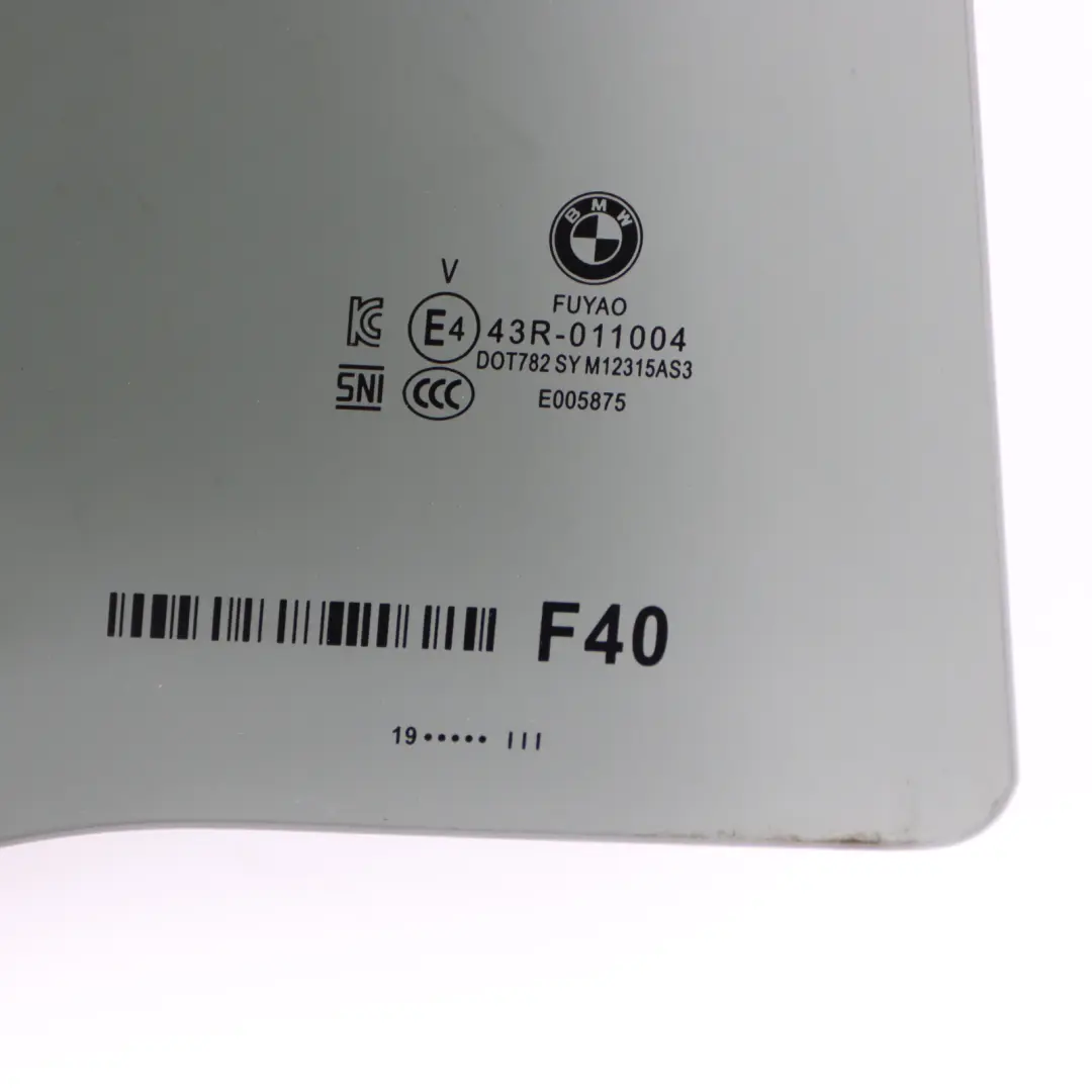 BMW F40 Vitre Latérale Arrière Droite Verre Teinté AS3 - SKU 7469092 - Numéro de pièce 7469092
