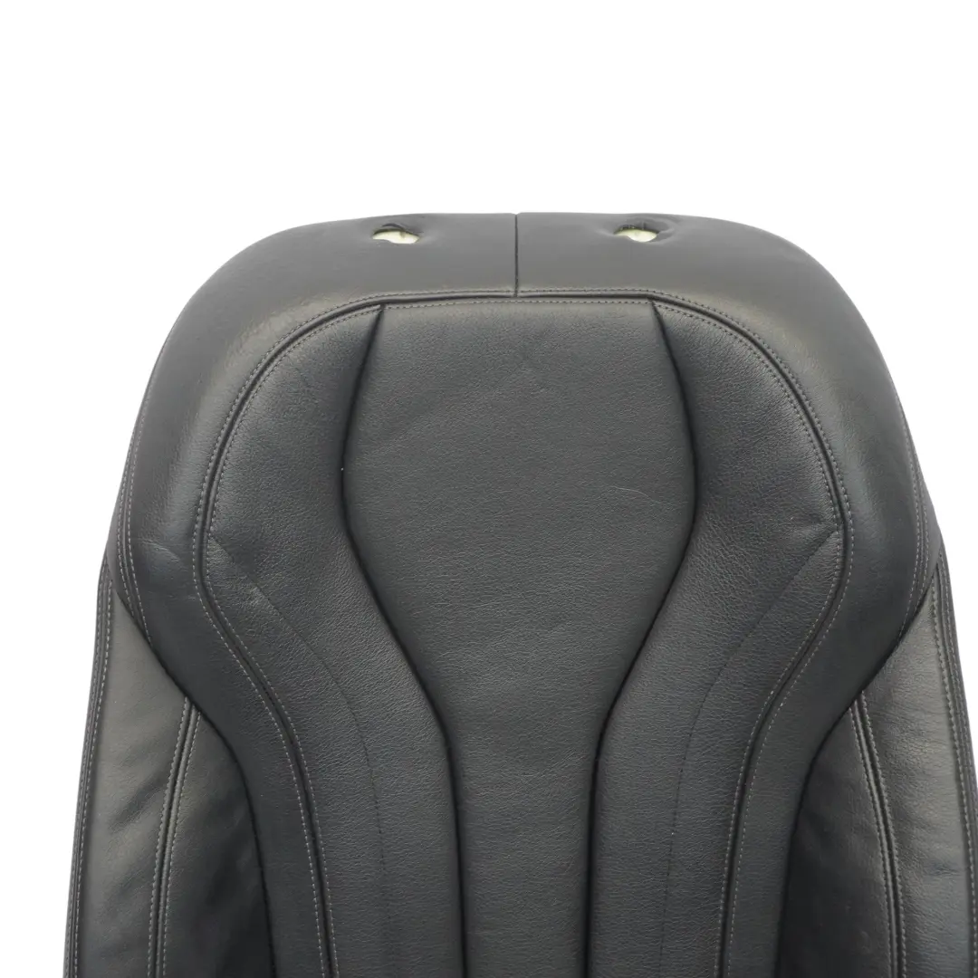  Backrest Cover BMW F15 F16 Front Seat Right O/S Heated Leather Black - SKU 7480158 - Part number 7480158
