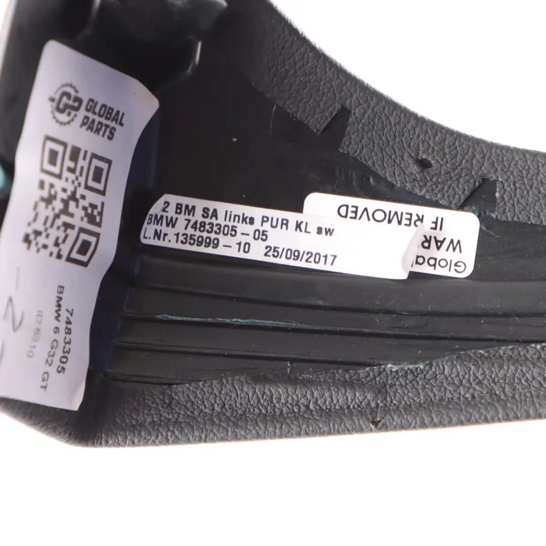 BMW G32 Osłona Słupka B Lewa Środkowy Panel Czarny - SKU 7483305 - Numer Części 7483305
