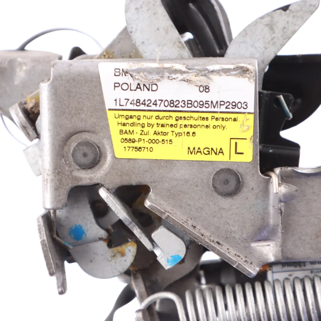 Mini F60 Blocco cappuccio cofano motore Chiusura scatto sinistra - SKU 7484247 - Numero di parte 7484247