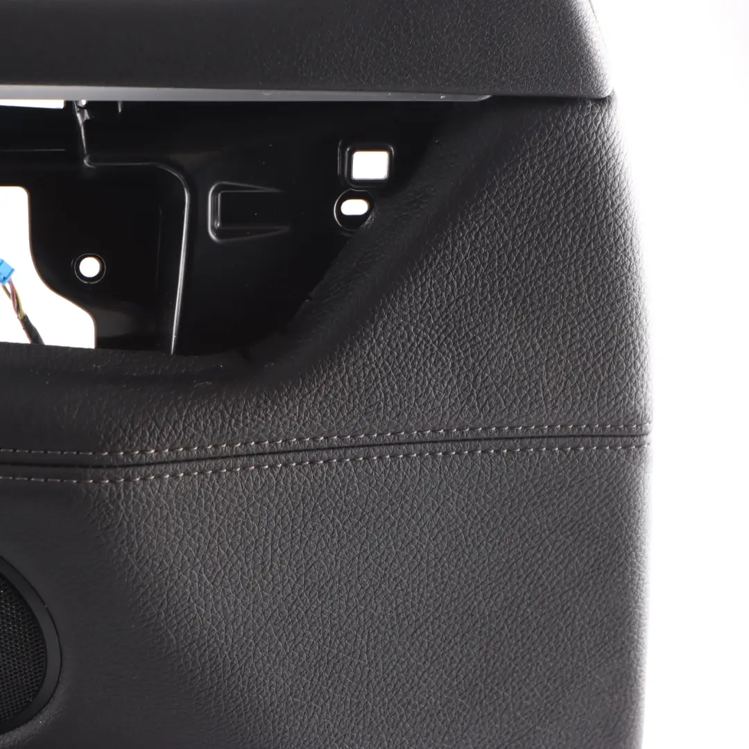 BMW X6 F16 Door Card Panel Trim Front Left N/S Leather Dakota Black - SKU RHD-7484769 - Part number 7484769
