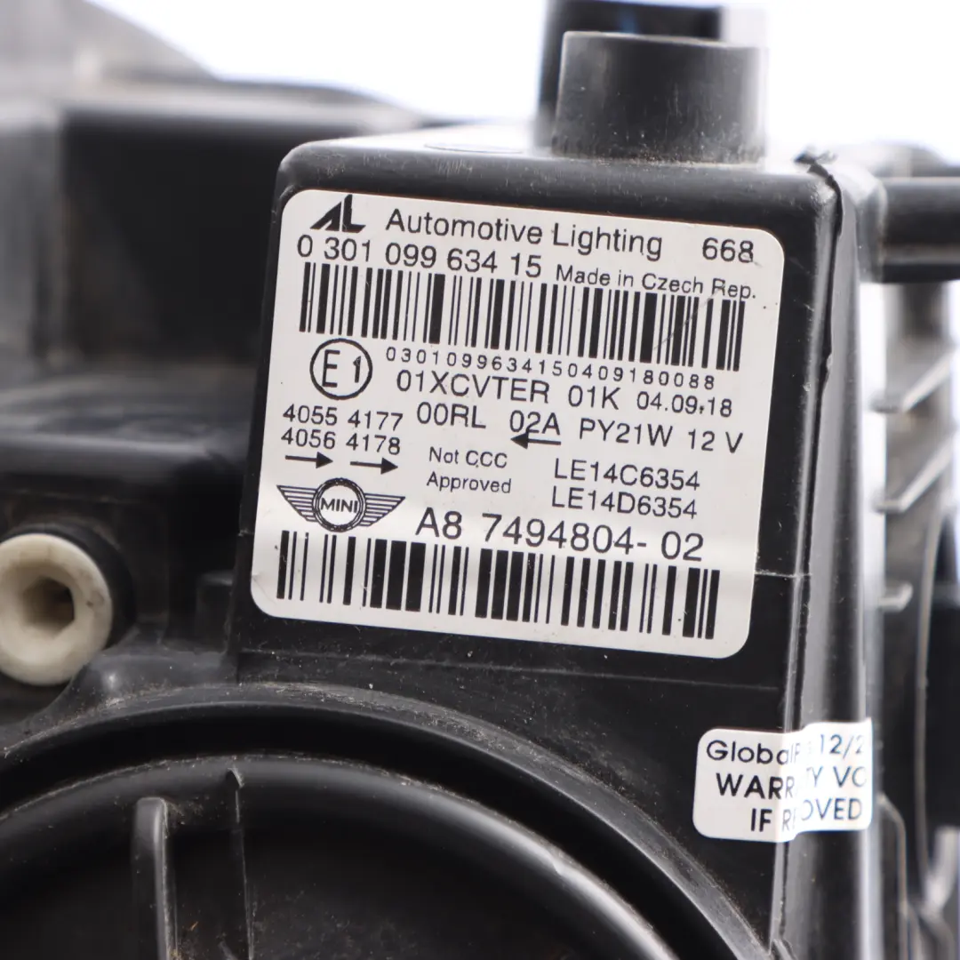 Front Lamp LED Headlight Right O/S Side to Mini F60 with Part number 7494804 Mini F60 Front Lamp LED Headlight Right O/S Side - SKU 7494804 - Part number 7494804