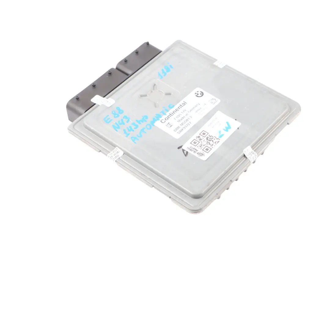 N43 Engine Control Unit ECU DME Automatic to BMW E81 E87 LCI E90 E91 Petrol with Part number 7595179 BMW E81 E87 LCI E90 E91 Petrol N43 Engine Control Unit ECU DME Automatic - SKU 7595179-16 - Part number 7595179