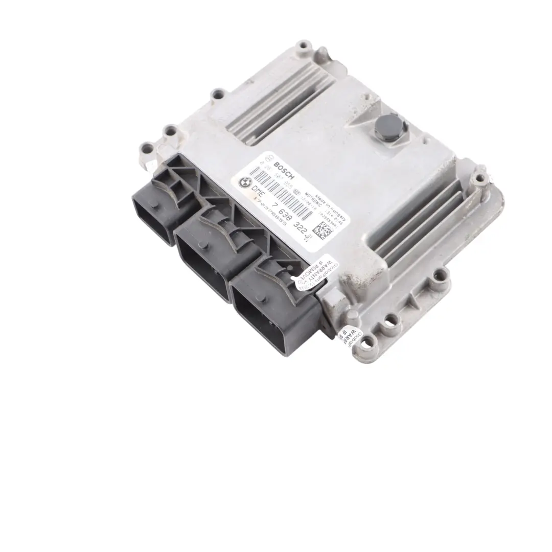 Mini Cooper One R56 LCI N16 1.6 122HP Petrol Engine Unit ECU DME Manual - SKU 7638322 - Part number 7638322
