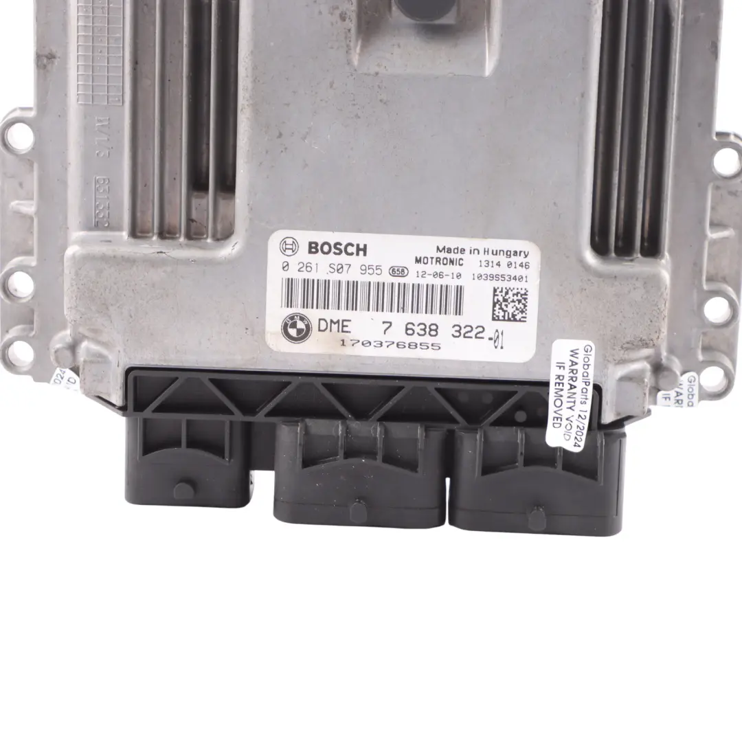 Mini Cooper One R56 LCI N16 1.6 122HP Petrol Engine Unit ECU DME Manual - SKU 7638322 - Part number 7638322