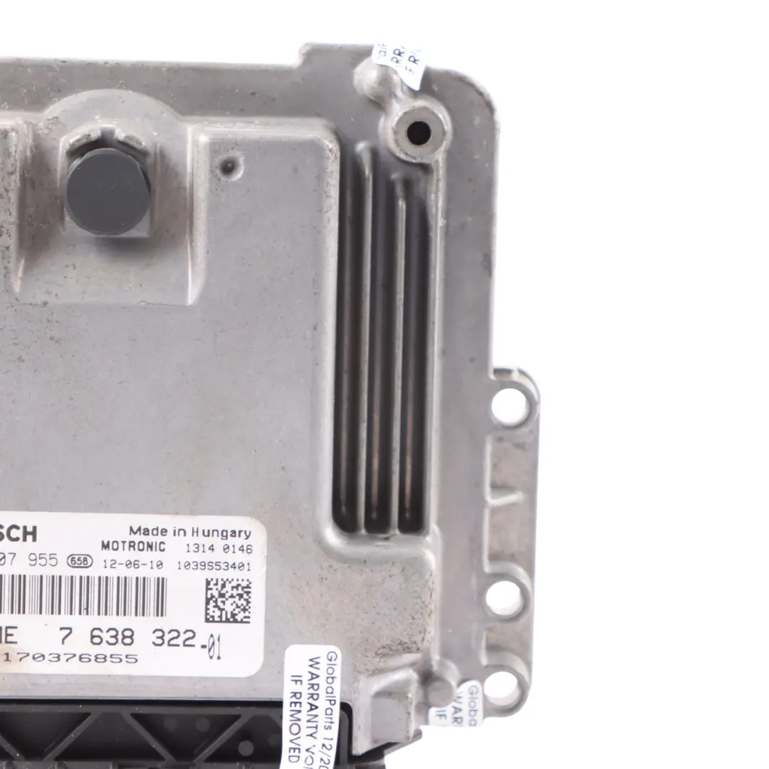 Mini Cooper One R56 LCI N16 1.6 122HP Petrol Engine Unit ECU DME Manual - SKU 7638322 - Part number 7638322