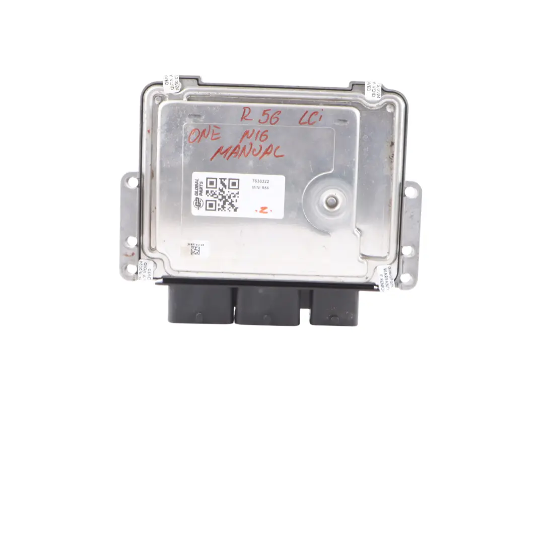 Mini Cooper One R56 LCI N16 1.6 122HP Petrol Engine Unit ECU DME Manual - SKU 7638322 - Part number 7638322