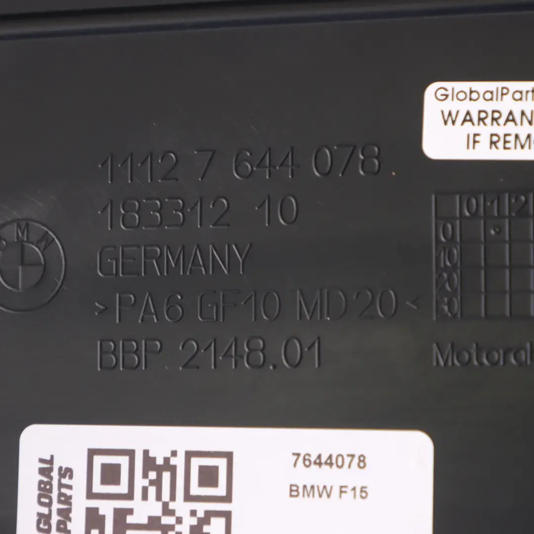 BMW X5 F15 40eX Hybrid N20 eDrive Coperchio motore superiore - SKU 7644078 - Numero di parte 7644078