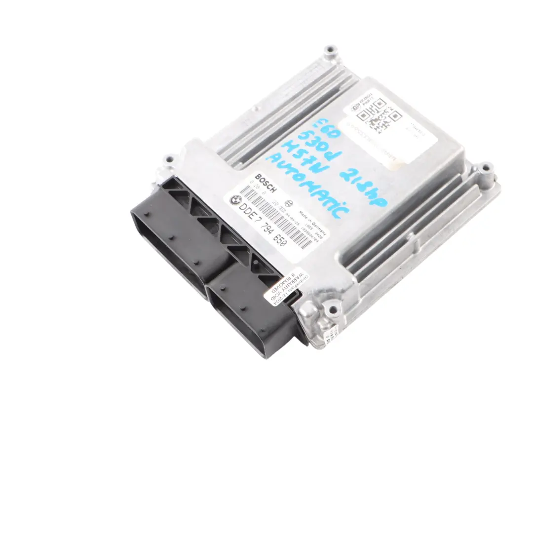 BMW E60 E61 530d Diesel M57N 218HP Engine Control Unit ECU DDE Automatic - SKU 7794650-3 - Part number 7794650