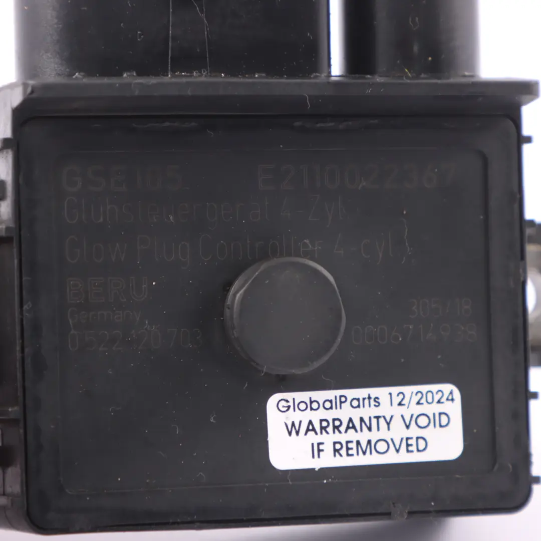 BMW E60 E83 E87 E90 Diesel M47N2 Unità Modulo Candeletta BERU - SKU 7801200-2 - Numero di parte 7801200