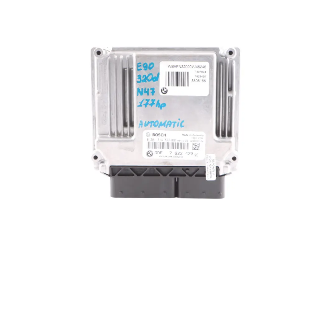 N47 120d 320d Engine ECU Kit CAS3 + Key Automatic to BMW E60 E87 E90 LCI with Part number 7823420 BMW E60 E87 E90 LCI N47 120d 320d Engine ECU Kit CAS3 + Key Automatic - SKU 7823420-3 - Part number 7823420