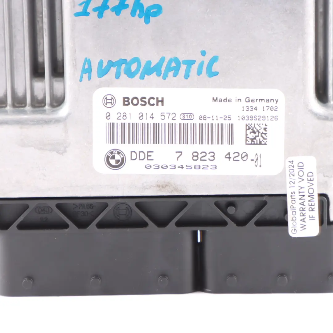 N47 120d 320d Engine ECU Kit CAS3 + Key Automatic to BMW E60 E87 E90 LCI with Part number 7823420 BMW E60 E87 E90 LCI N47 120d 320d Engine ECU Kit CAS3 + Key Automatic - SKU 7823420-3 - Part number 7823420