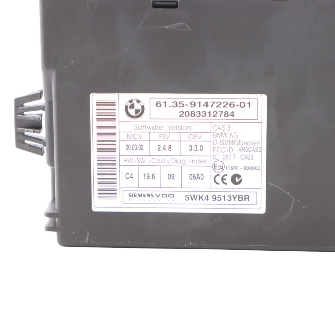 N47 120d 320d Engine ECU Kit CAS3 + Key Automatic to BMW E60 E87 E90 LCI with Part number 7823420 BMW E60 E87 E90 LCI N47 120d 320d Engine ECU Kit CAS3 + Key Automatic - SKU 7823420-3 - Part number 7823420