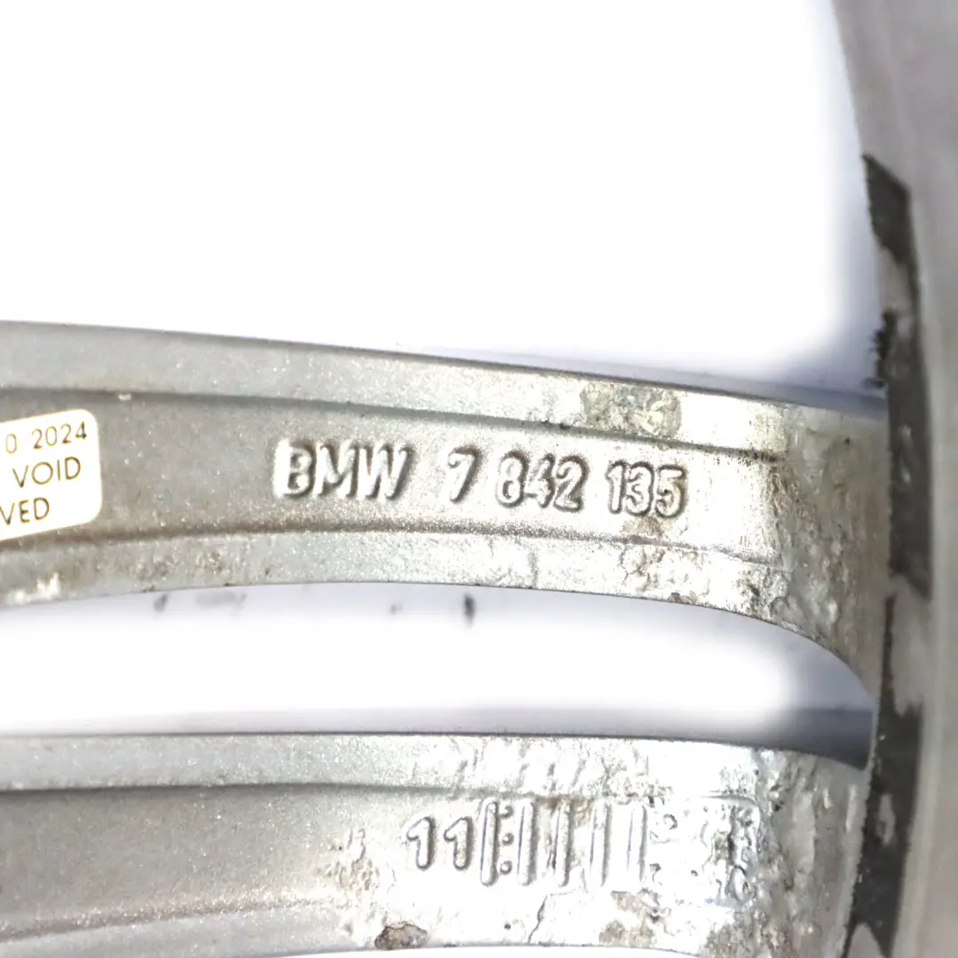 Front Silver Alloy Wheel Rim 19" 8J ET:29 M double spoke 326 to BMW Z4 E89 with Part number 7842135 BMW Z4 E89 Front Silver Alloy Wheel Rim 19" 8J ET:29 M double spoke 326 - SKU 7842135-3 - Part number 7842135