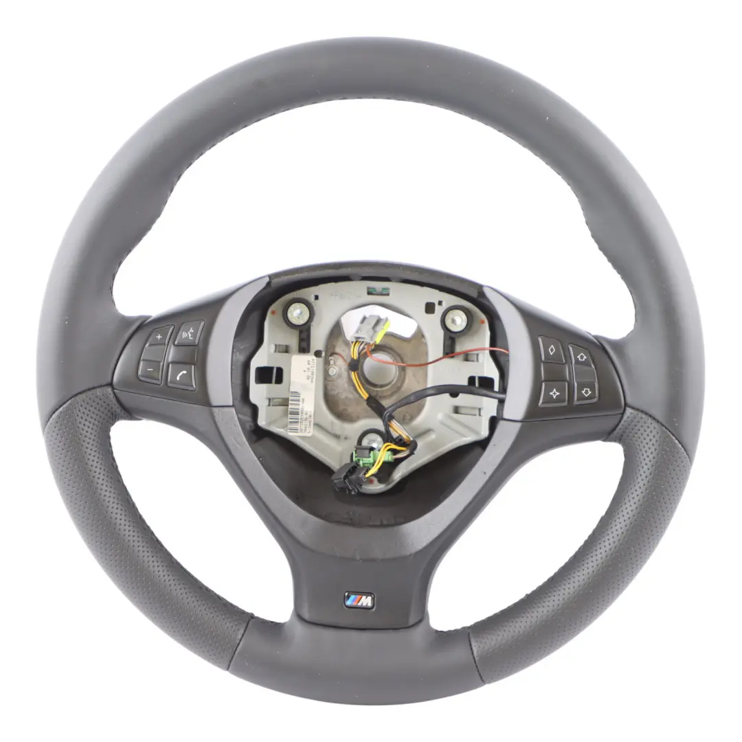 Leather Steering Wheel Black Threads Multifunction to BMW X5 E70 NEW M Sport Black with Part number 7844566 BMW X5 E70 NEW M Sport Black Leather Steering Wheel Black Threads Multifunction - SKU 7844566-5 - Part number 7844566