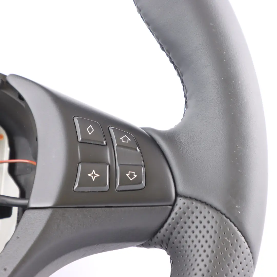 BMW X5 E70 NEW M Sport Black Leather Steering Wheel Black Threads Multifunction - SKU 7844566-5 - Part number 7844566