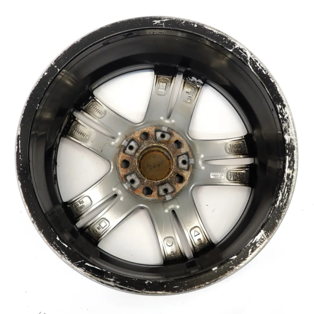 BMW F20 F21 Jante arriere alliage noir 18" 8J ET:52 M Rayon etoile 386 - SKU 7845853-5 - Numéro de pièce 7845853