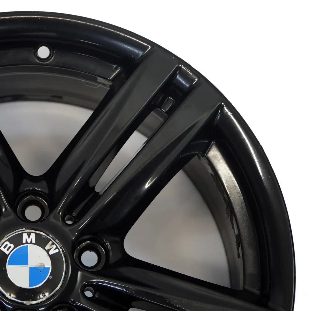 BMW F20 F21 F22 Rear Black Alloy Wheel Rim 18" 8J ET:52 M Star Spoke 386 - SKU 7845853-5 - Part number 7845853