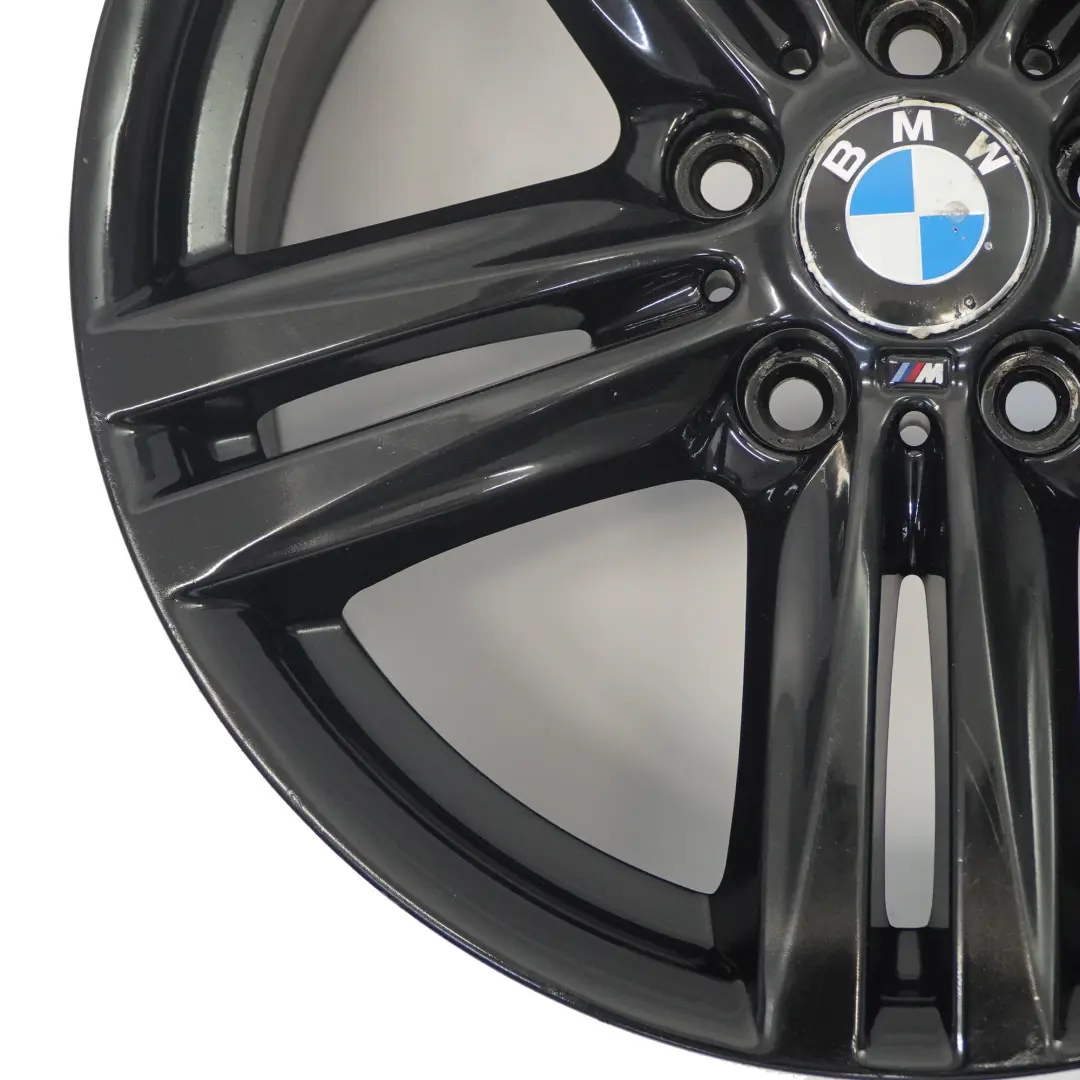 BMW F20 F21 F22 Rear Black Alloy Wheel Rim 18" 8J ET:52 M Star Spoke 386 - SKU 7845853-5 - Part number 7845853