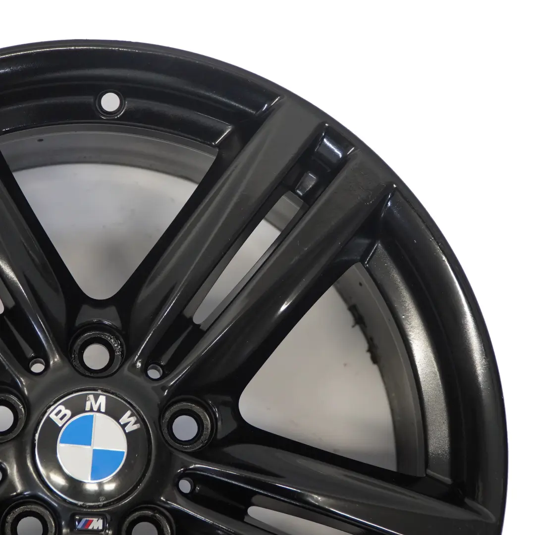BMW F20 F21 F22 Rear Black Alloy Wheel Rim 18" 8J ET:52 M Star Spoke 386 - SKU 7845853-6 - Part number 7845853