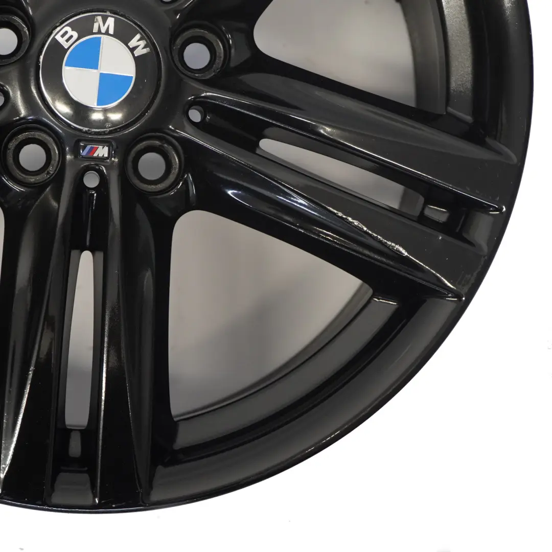 BMW F20 F21 F22 Rear Black Alloy Wheel Rim 18" 8J ET:52 M Star Spoke 386 - SKU 7845853-6 - Part number 7845853