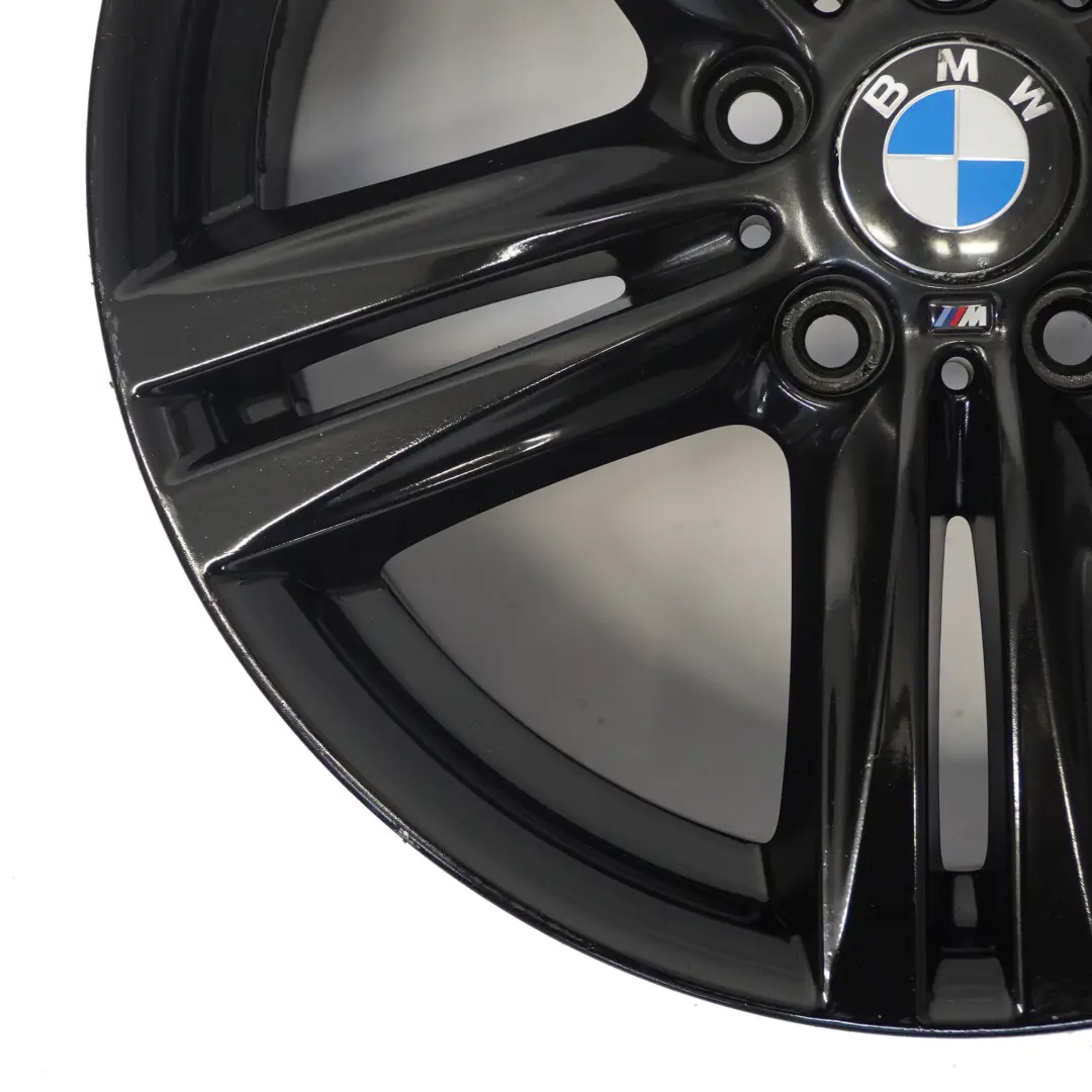 BMW F20 F21 F22 Rear Black Alloy Wheel Rim 18" 8J ET:52 M Star Spoke 386 - SKU 7845853-6 - Part number 7845853