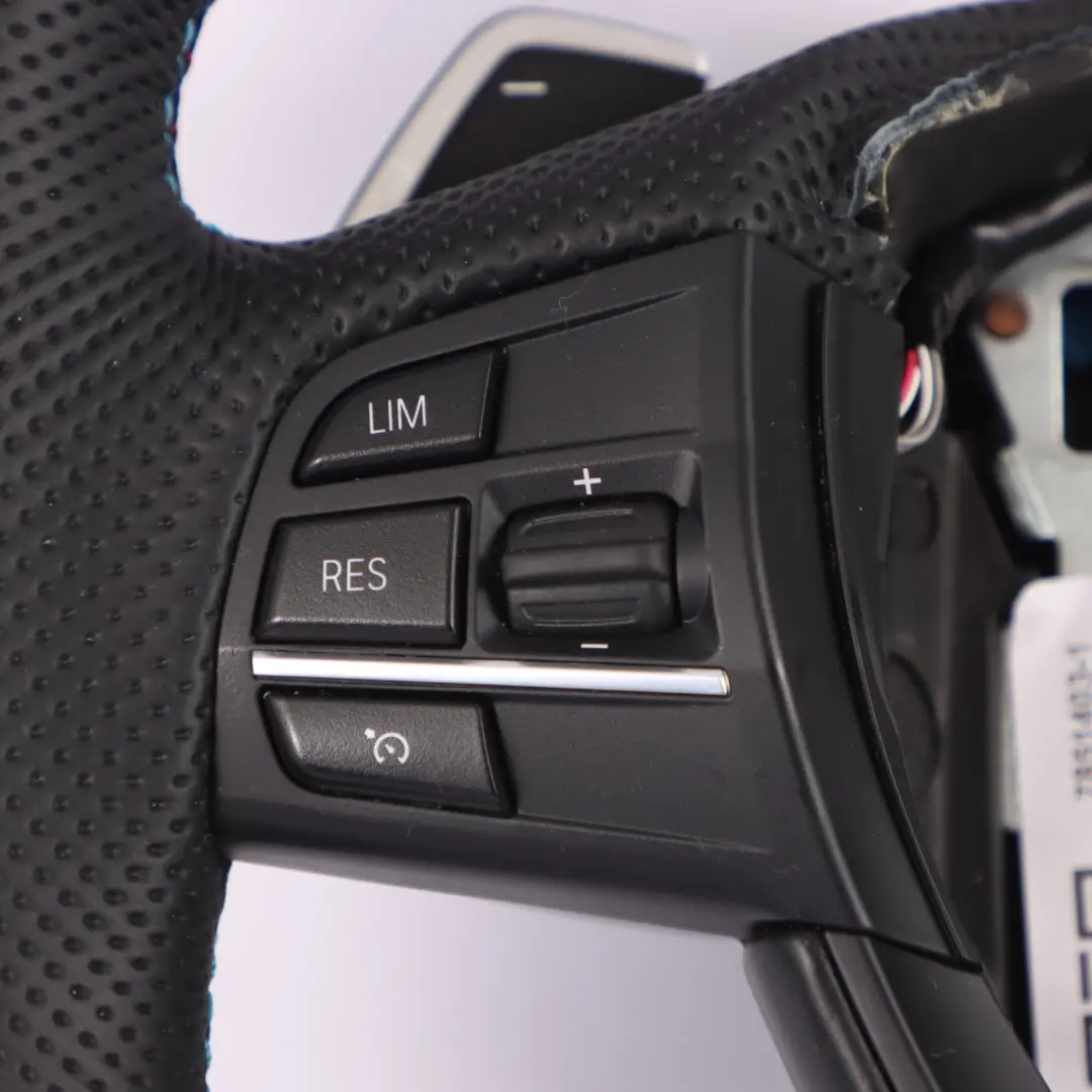  Lenkrad BMW F01 F02 LCI NEU Schwarz Leder M Sport Vibro Schaltwippen - SKU 7851403-1 - Teilenummer 7851403