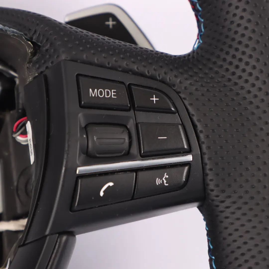 Steering Wheel BMW F01 F02 LCI NEW Black Leather M Sport Paddle Shift Vibro to with Part number 7851403 Steering Wheel BMW F01 F02 LCI NEW Black Leather M Sport Paddle Shift Vibro - SKU 7851403-1 - Part number 7851403