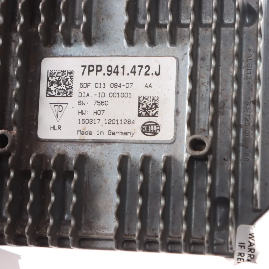 Audi A3 S3 RS3 8V LED Headlight Module Control Unit Ballast - SKU 7PP941472J-1 - Part number 7PP941472J