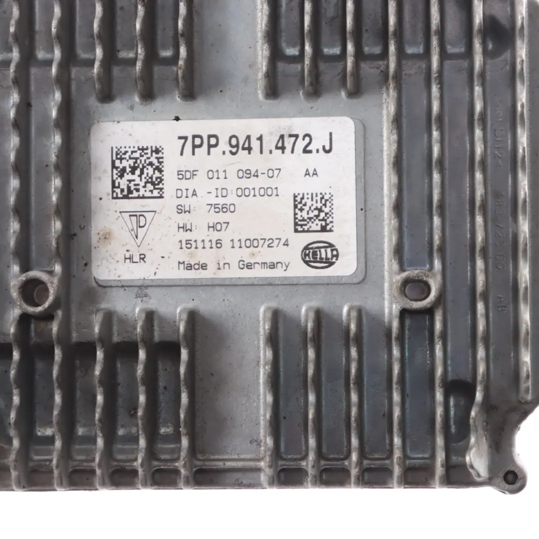 Audi A3 S3 A6 C7 FL RS3 8V Módulo de Faros LED Unidad Control Balasto - SKU 7PP941472J - Número de pieza 7PP941472J