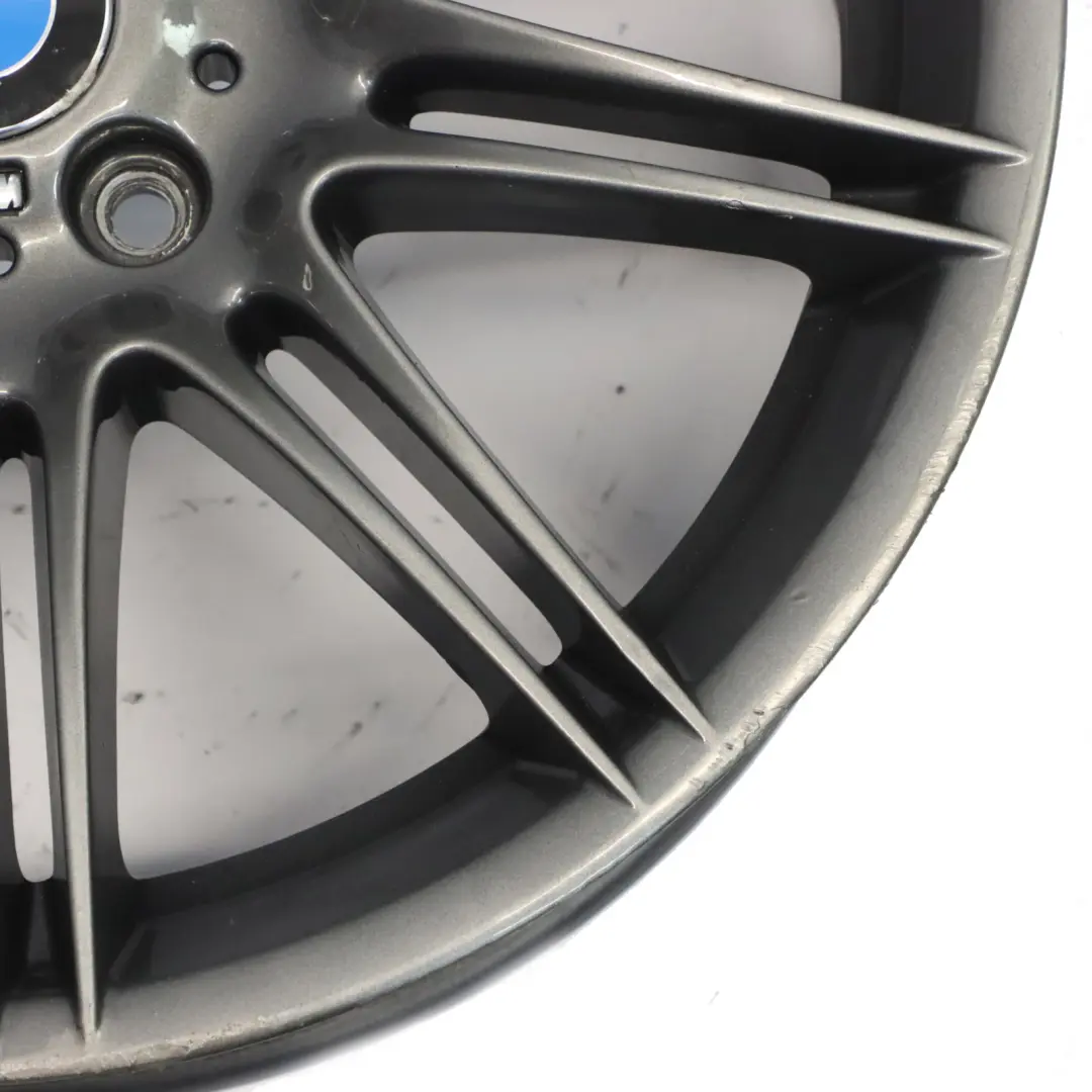 BMW E90 E91 Jante avant grise alliage 19" M a double rayon 225 8J ET:37 - SKU 8037141-7 - Numéro de pièce 8037141