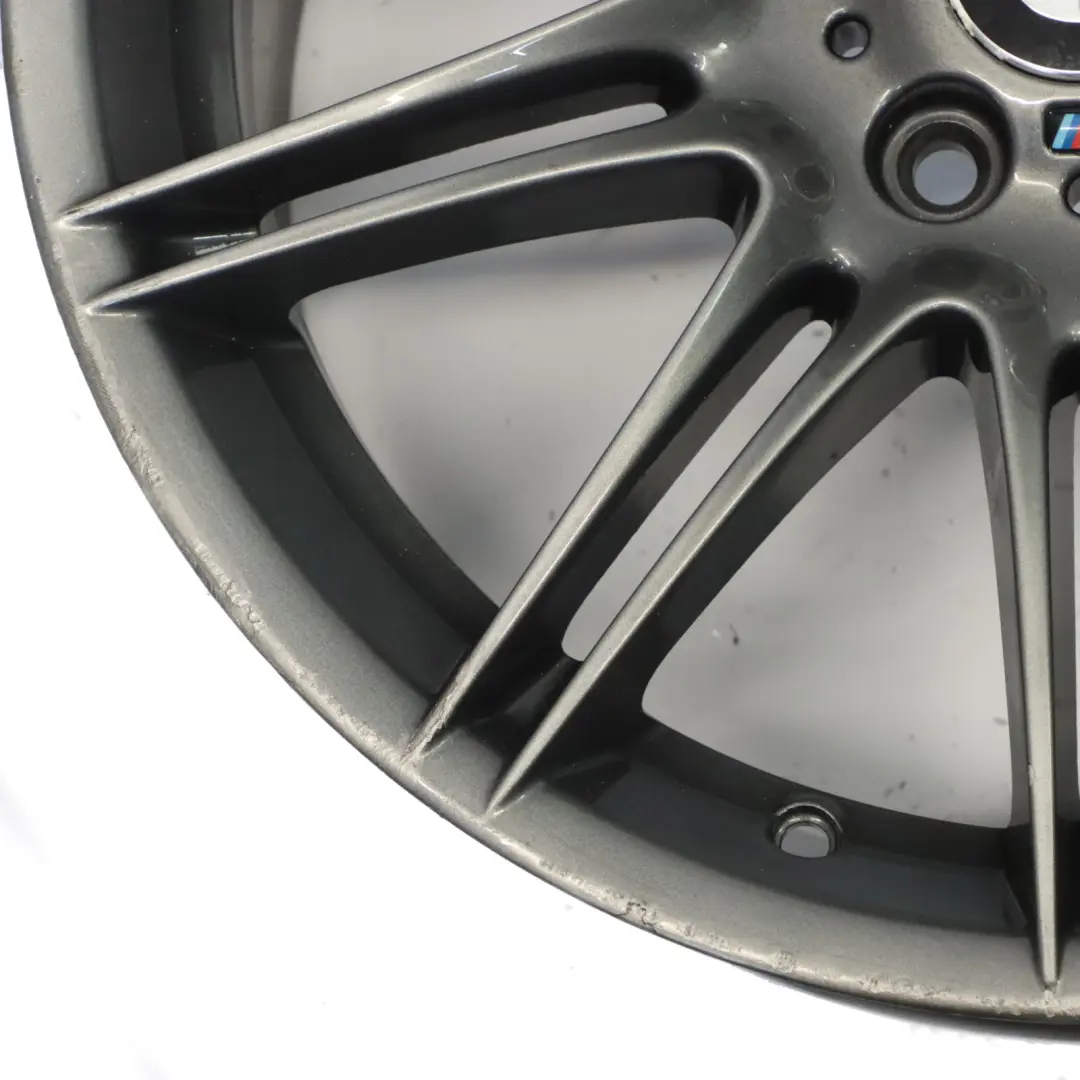 BMW E90 E91 Jante avant grise alliage 19" M a double rayon 225 8J ET:37 - SKU 8037141-7 - Numéro de pièce 8037141