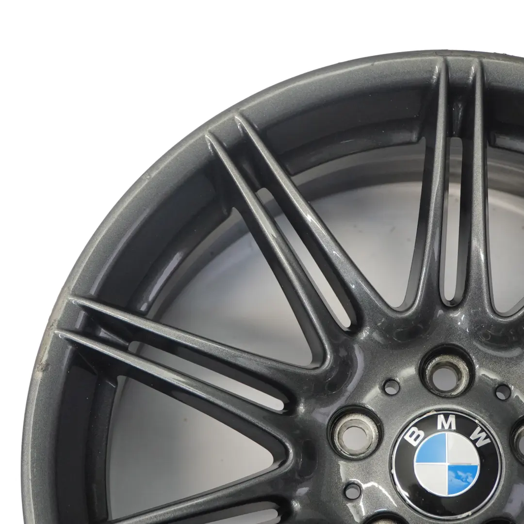 BMW E90 E91 E92 Grau Vorderrad Felge 19" M Doppelspeiche 225 8J ET:37 - SKU 8037141-9 - Teilenummer 8037141