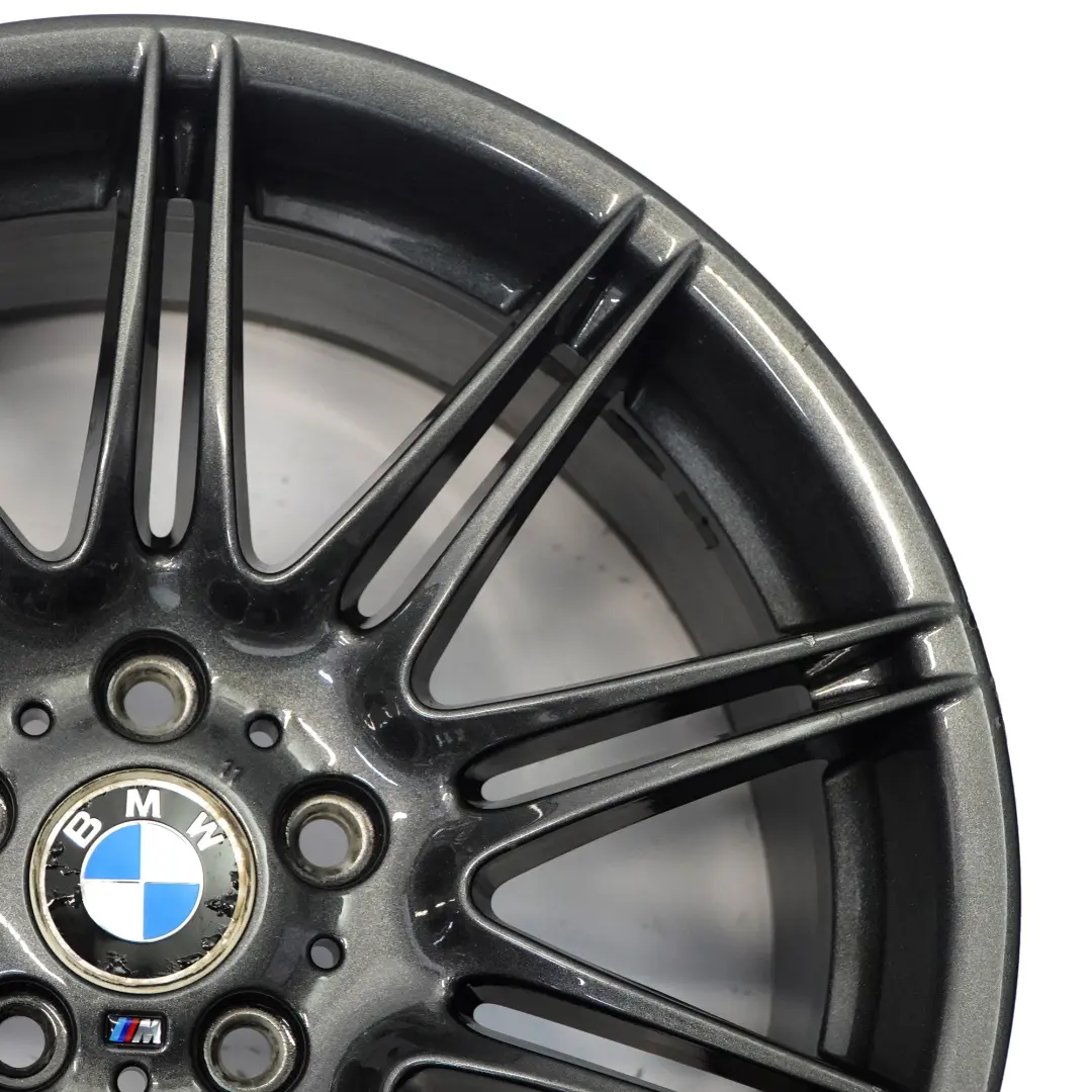 BMW E90 E92 Jante arrière grise en alliage 19" M Double Spoke 225 9J - SKU 8037142-8 - Numéro de pièce 8037142