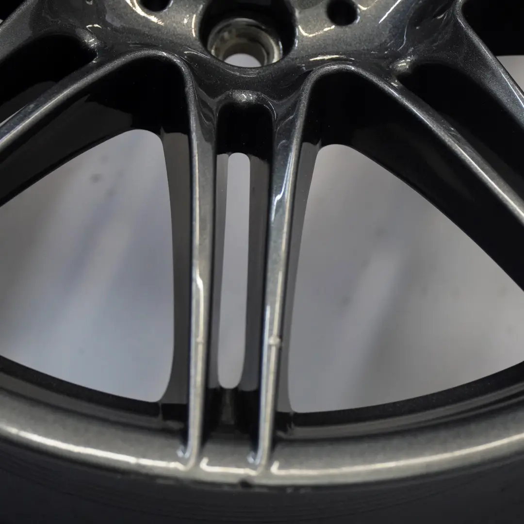 BMW E90 E92 Jante arrière grise en alliage 19" M Double Spoke 225 9J - SKU 8037142-8 - Numéro de pièce 8037142