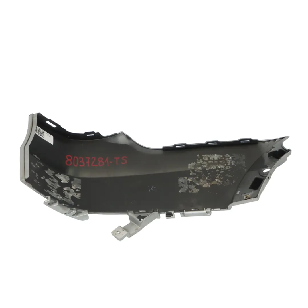 Bumper Left N/S Lateral Trim Panel Titan Silver - 354 to BMW X5 E70 M Sport Rear with Part number 8037281 BMW X5 E70 M Sport Rear Bumper Left N/S Lateral Trim Panel Titan Silver - 354 - SKU 8037281-TS - Part number 8037281